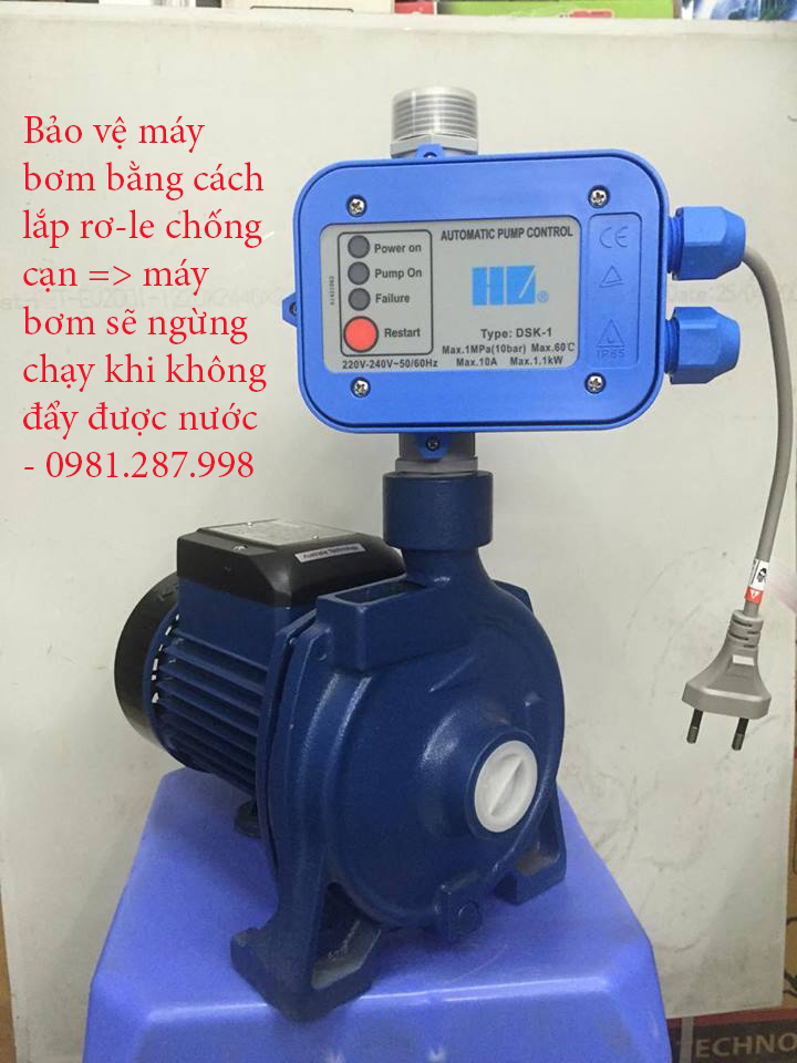 Lắp bộ chống cạn cho máy bơm nước tại Hà Nội - 0981.287.998