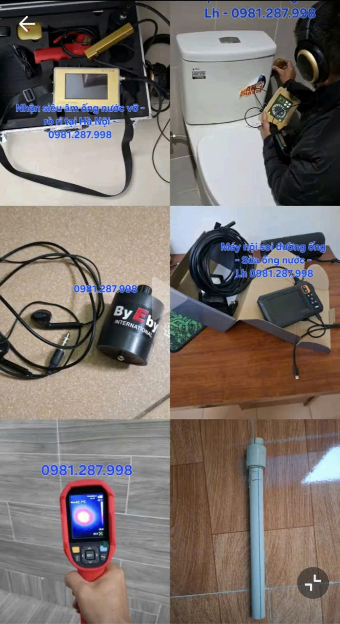 nhận siêu âm ống nước - sửa chữa ống nước - 0981.287.998